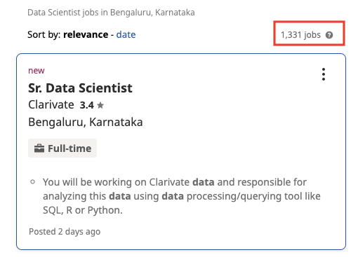 data science courses in bangalore - data science jobs
