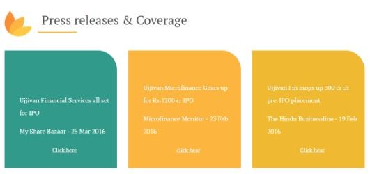 marketing strategy of Ujjivan Financial Services + UFSB Press release  