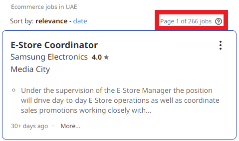 Ecommerce Courses in UAE - Job Statistics