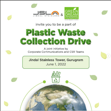 Marketing Strategy of Jindal Stainless - plastic waste collection drive