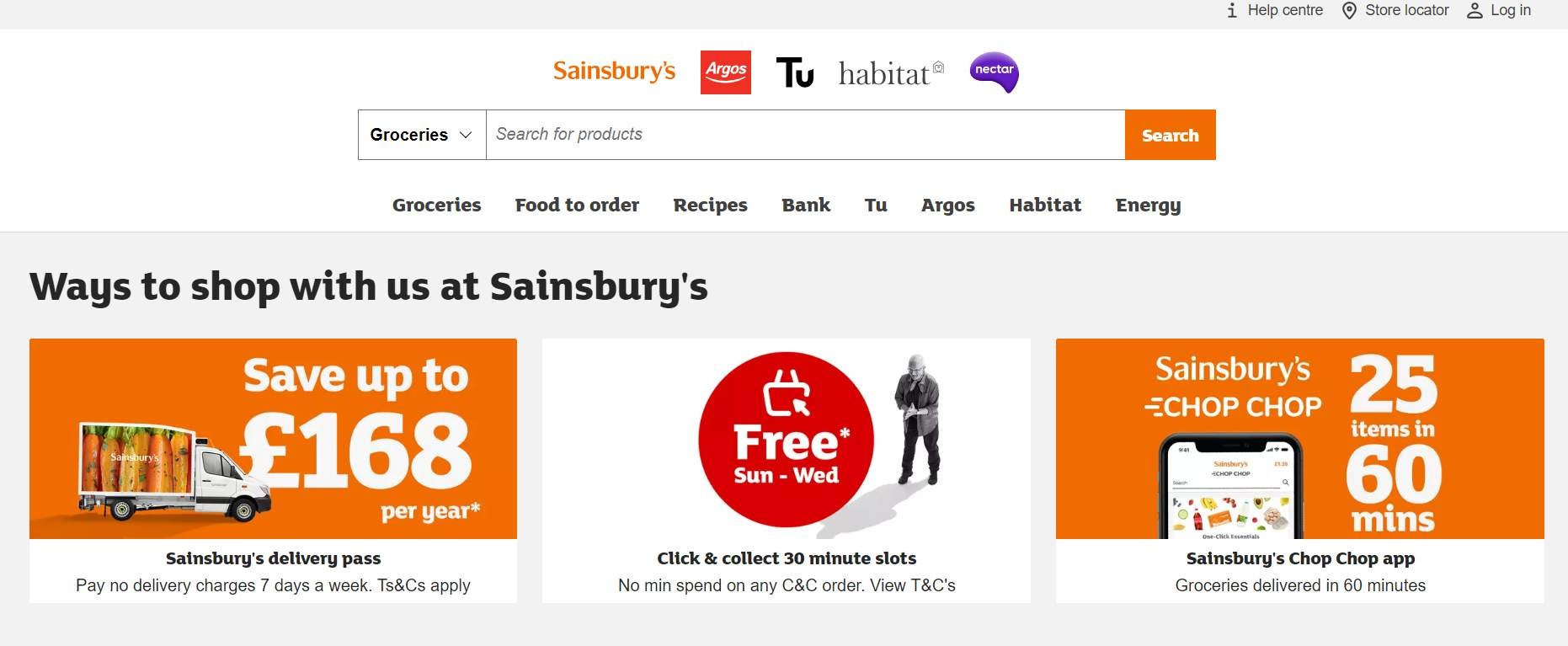Marketing Strategy of Sainsbury's - e-com