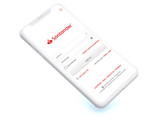 Marketing Strategy of Santander - the image of Santander mobile app