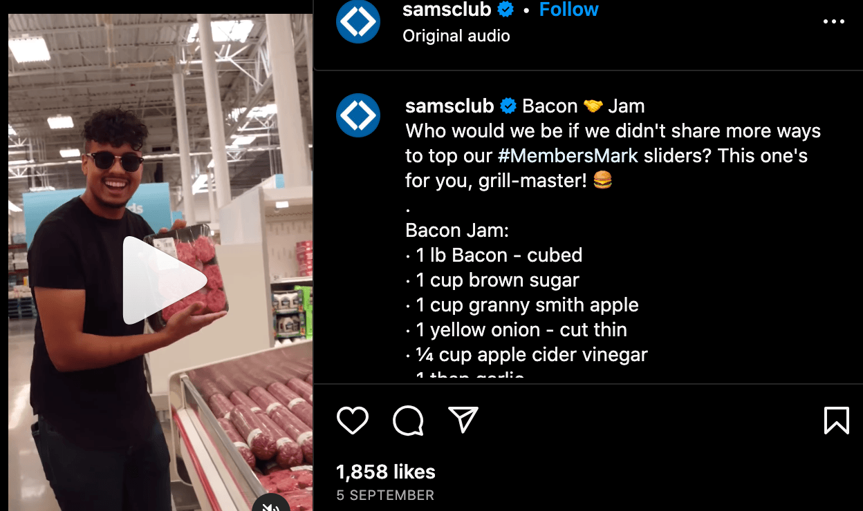 sam's club influencer marketing