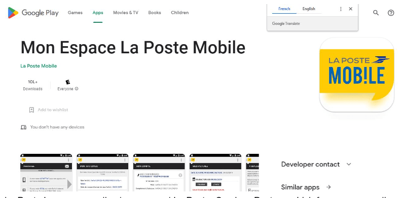 Marketing Strategy of La Poste - app