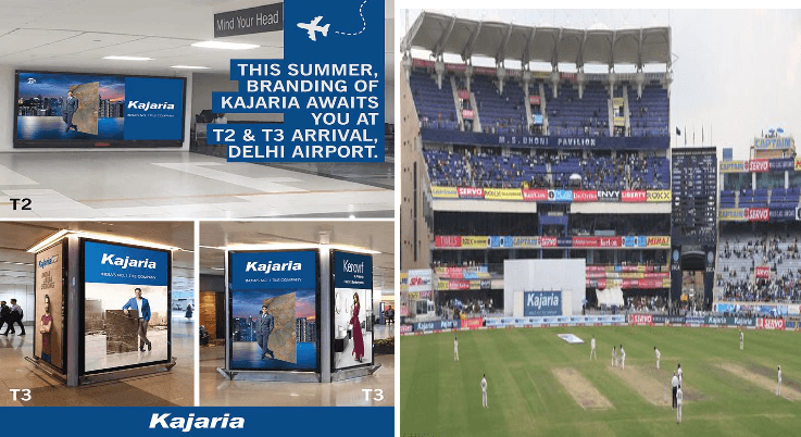 Marketing Strategy of Kajaria Ceramics - Kajaria in Airport & Stadium