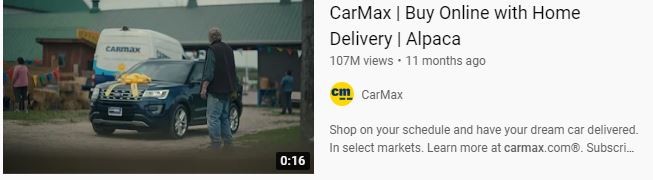 Marketing strategy of CarMax - Campaign 1