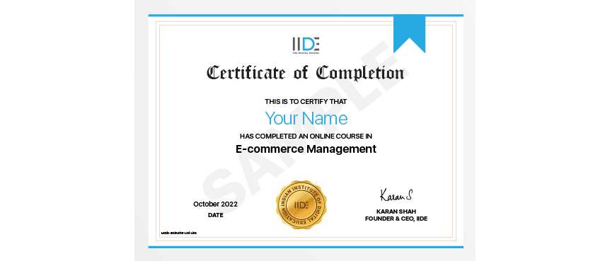 Ecommerce courses in Abu Dhabi - IIDE Certification