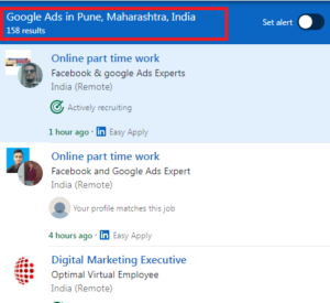 Google Ads Courses in Pune - Job Statistics