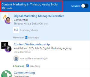 Content Marketing Courses in Thrissur - Job Statistics