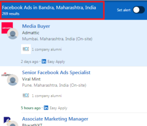 Facebook Ads Courses in Bandra - Job Statistics