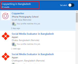 Copywriting Courses in Chittagong - Job Statistics