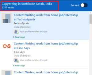 Copywriting Courses in Kozhikode - Job Statistics