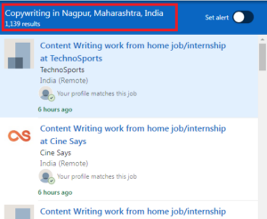 Copywriting Courses in Nagpur - Job Statistics