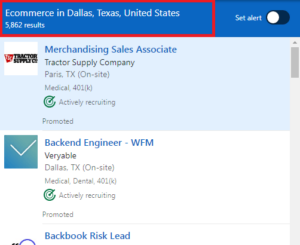 Ecommerce Courses in Dallas - Job Statistics