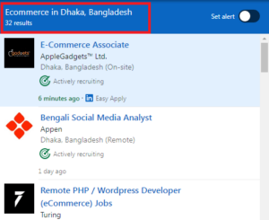 Ecommerce Courses in Dhaka - Job Statistics
