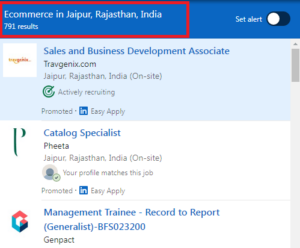 Ecommerce Courses in Jaipur - Job Statistics