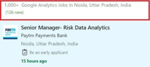 Google Analytics courses in Noida - Jobs