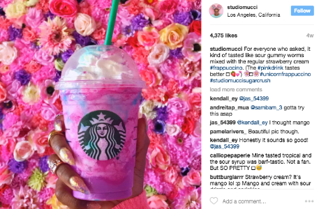 Starbucks Marketing Campaign- unicorn Frappacino