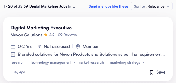 digital marketing jobs in mumbai