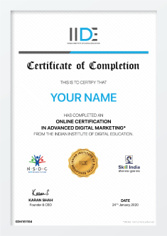 Online Digital Marketing Training Certificate