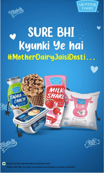 marketing mix of mother dairy