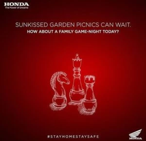 Honda Digital Marketing Strategy Case Study - Honda Social Media Marketing - Current Affairs - Marketing During Covid-19 Lockdown - Chess