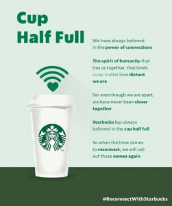 Cup half full- Marketing campaign